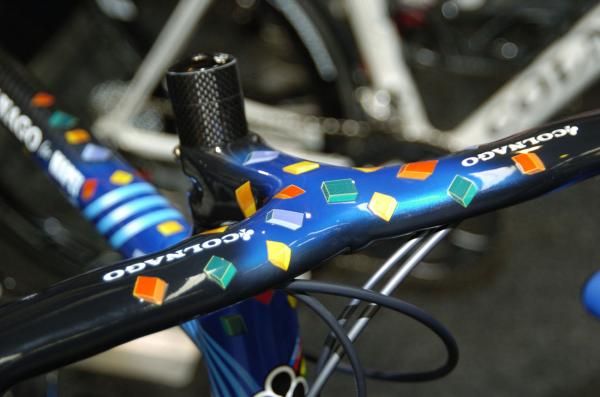 Mapei wanted these frames produced to celebrate its history in the sport, as it's also the title sponsor of this year's world championships.