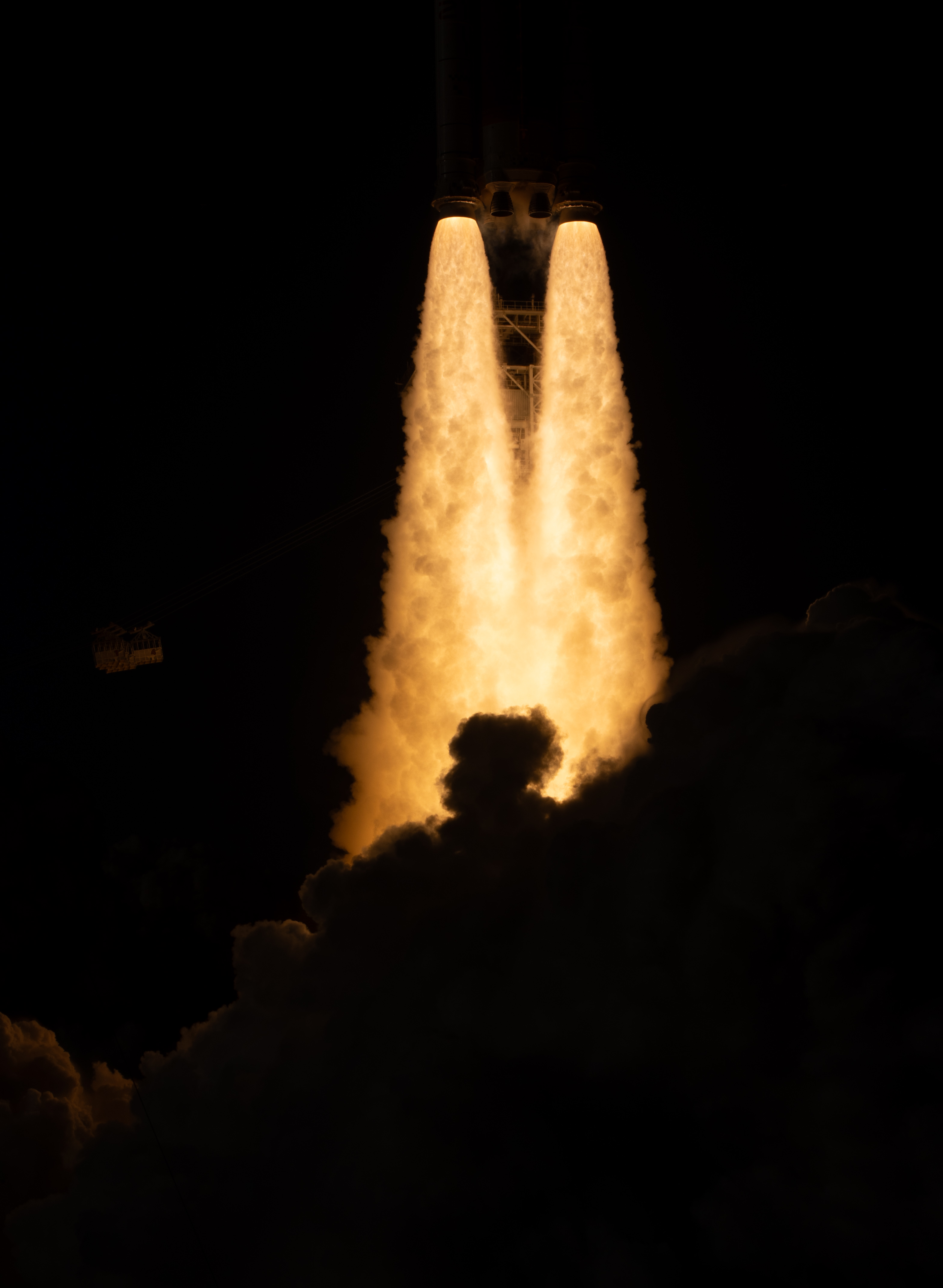 NASA&amp;rsquo;s Space Launch System rocket carrying the Orion spacecraft launches