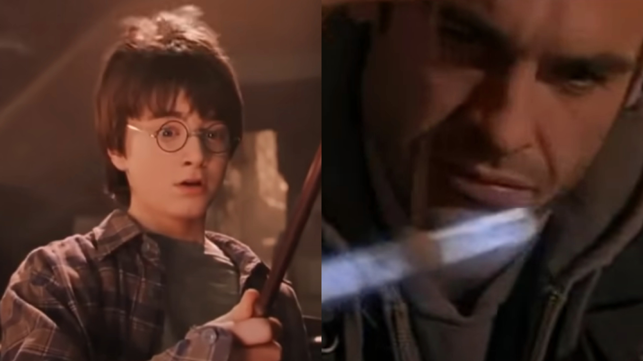 Daniel Radcliffe in Harry Potter and the Sorcerer's Stone and Paul Blackthorne on The Dresden Files