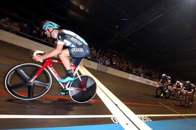 Tom Boonen takes the sprint for the line