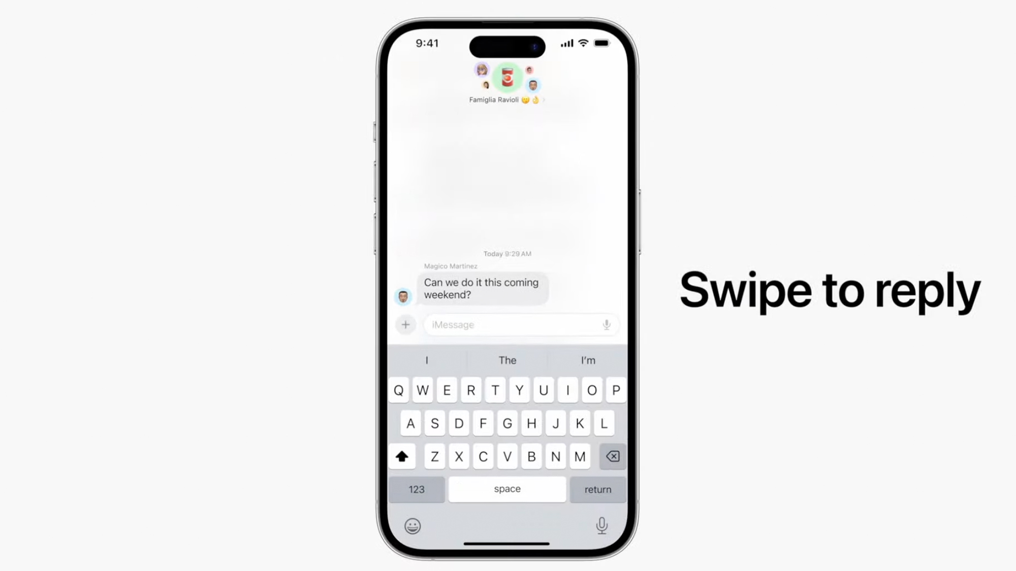 iOS 17 swipe to reply press image
