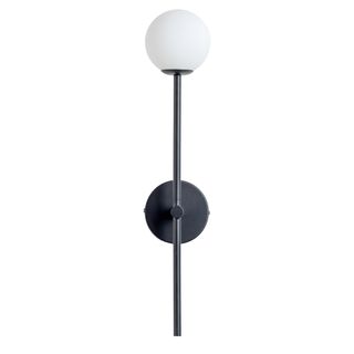 Lights-and-Lamps-Chelso-matt-black-and-opal-wall-light