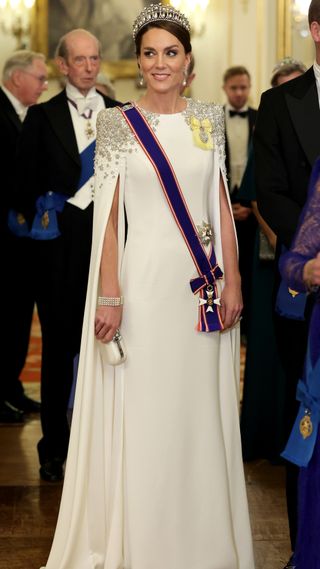 Catherine, Princess of Wales during the State Banquet