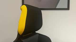 The headrest of the Sybr Si1 Gaming Chair.