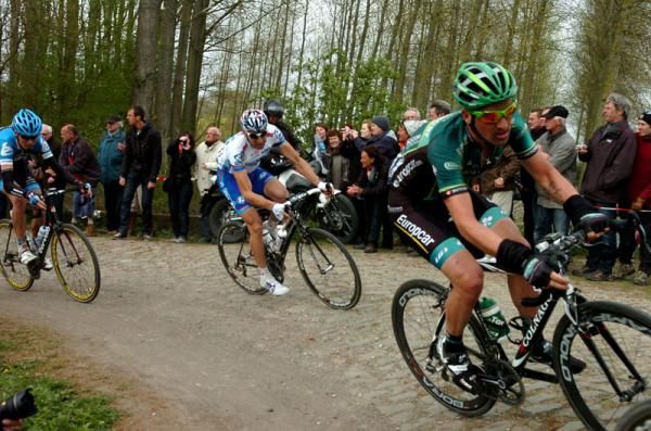 The chasers at Paris-Roubaix couldn't get near Boonen after he attacked