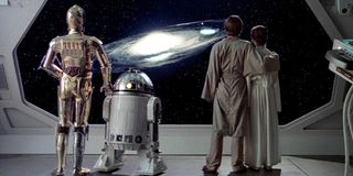 Final shot of Star Wars; The Empire Strikes Back