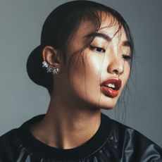 A model with expensive-looking skin