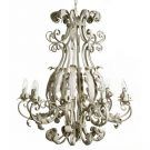 iron chandelier with white background