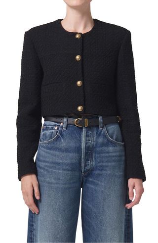 Pia Crop Tweed Jacket