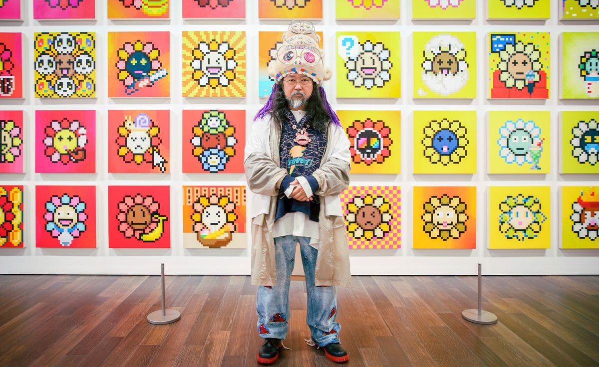 Takashi Murakami 'Flower' Cushions @ the Modern
