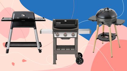 Best gas BBQs from Weber, Everdure and Cadac on graphic background