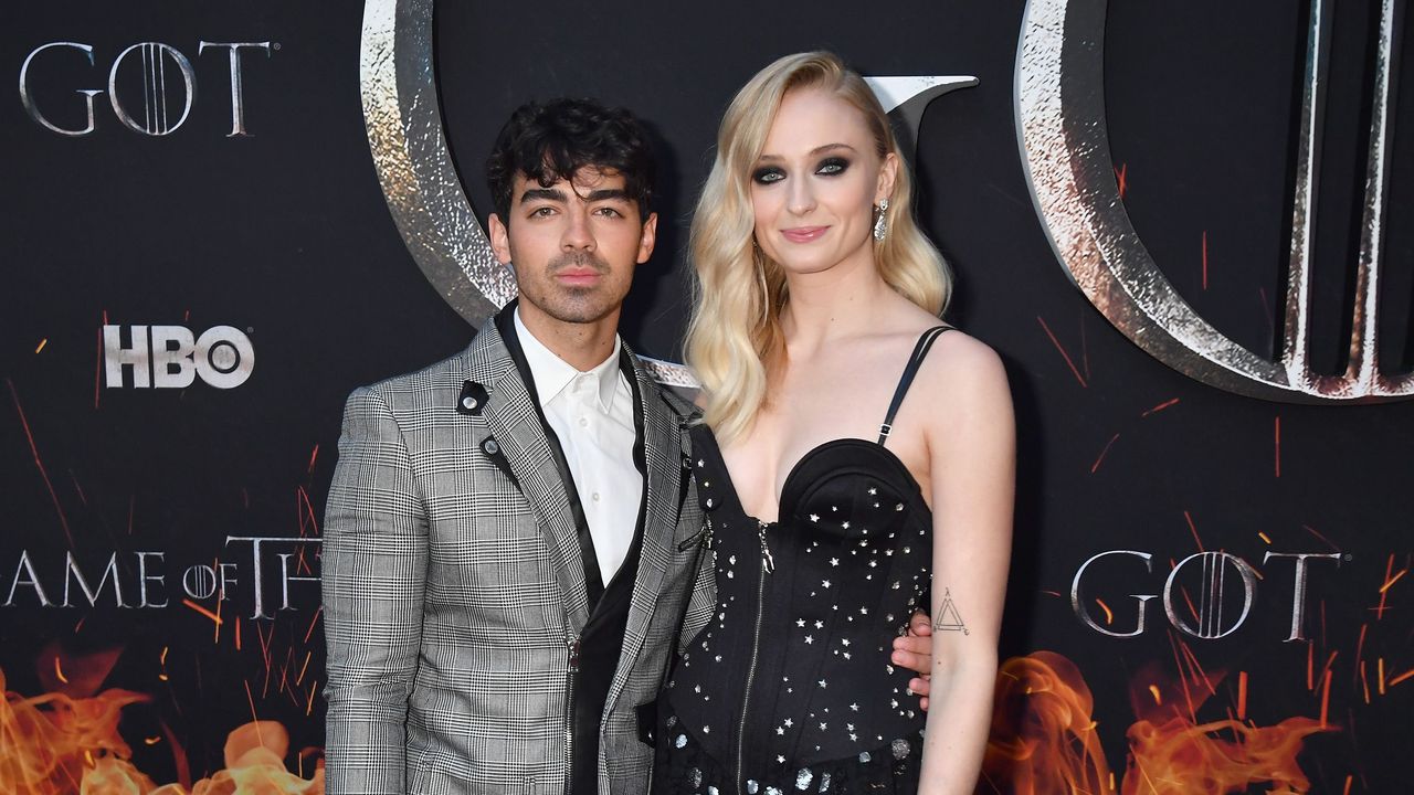 new york, ny april 03 joe jonas and sophie turner attend the game of thrones season 8 ny premiere on april 3, 2019 in new york city photo by jeff kravitzfilmmagic for hbo