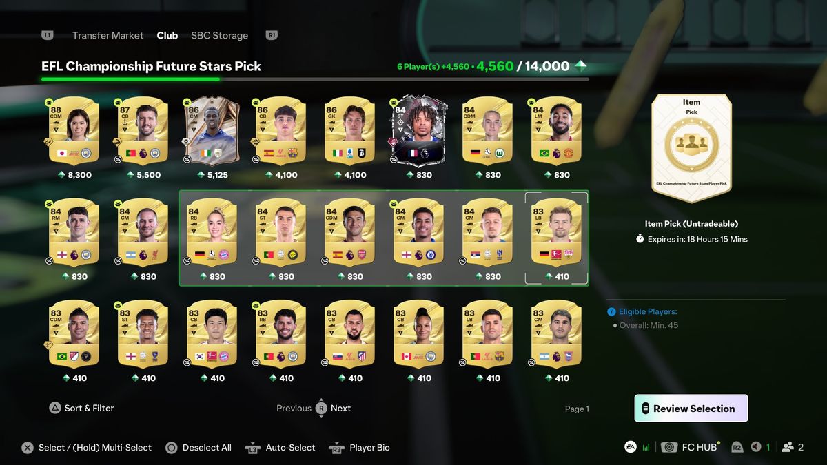 Screenshots from EA Sports FC 27