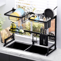 Over-the-sink matt black dish rack, Amazon