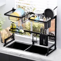 Over-the-sink matt black dish rack, Amazon