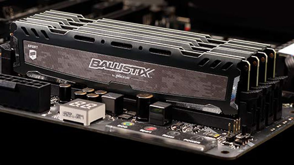 Crucial Ballistix RAM in a motherboard