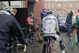 'Cross campers gathering for Izegem Canal GP.