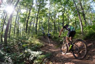 Riders were treated to some incredibly beautiful Arkansas singletrack