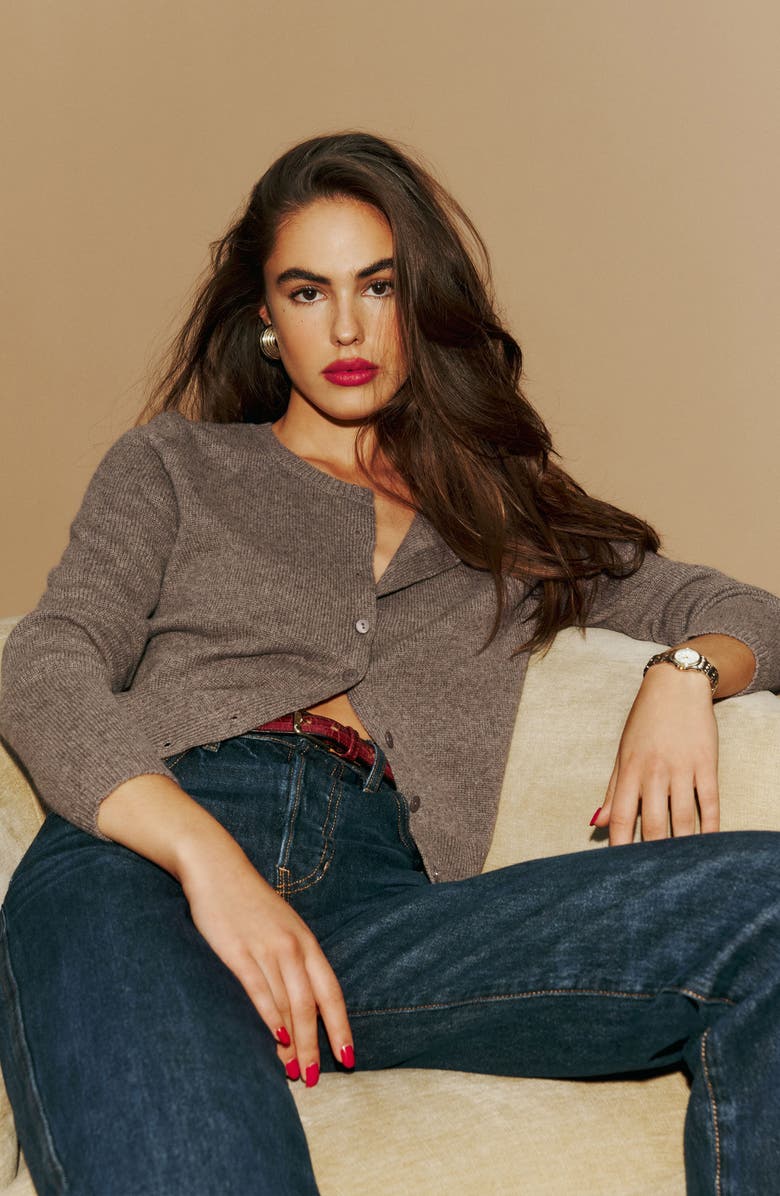 Reformation Clara Cashmere Crew Cardigan