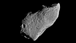 the asteroid gaspra as seen by nasa's galileo probe