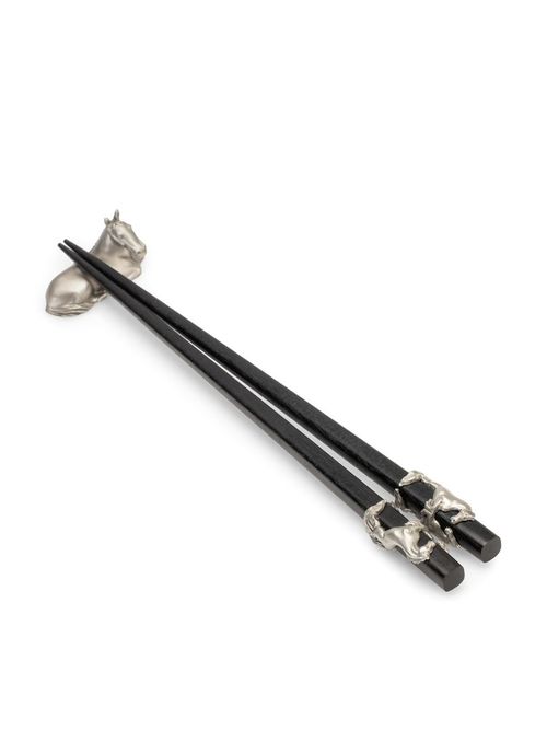Royal Selangor Pewter Horse Chopsticks and Rest Set