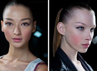 Faces at Marc by Marc Jacobs were clean and polished with makeup by Dick Page for Shiseido