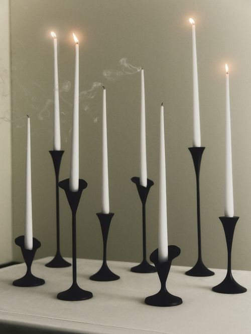 Tall Flower-Shaped Candlestick