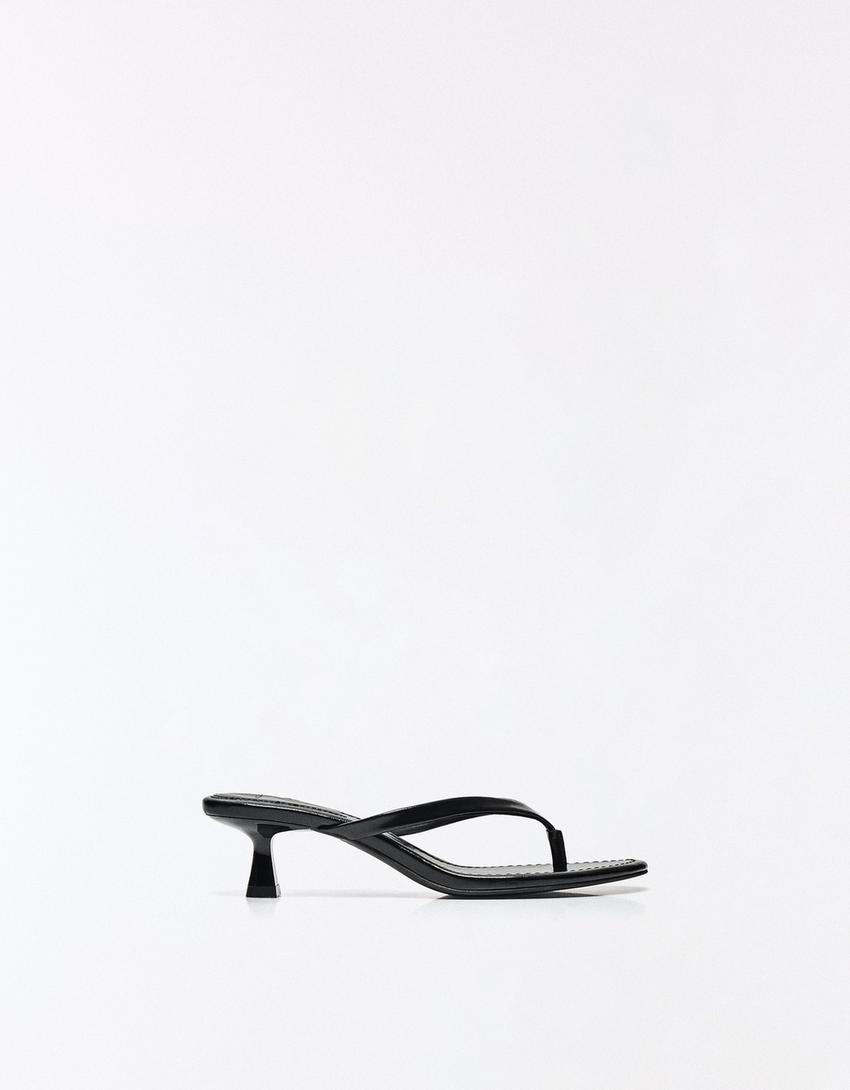 Heeled Thong Sandals
