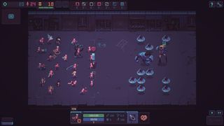 Une image tirée du jeu des autobattler tactics roguelike Despot