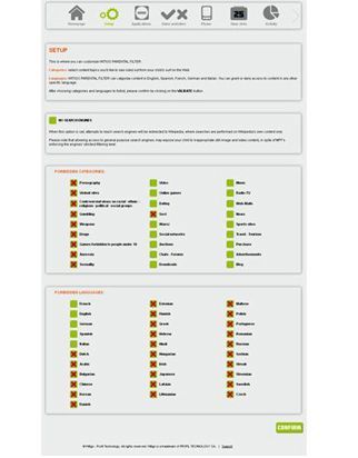 This is the extensive list of categories you can block using Witigo to keep your kids from viewing inappropriate content on their phones.