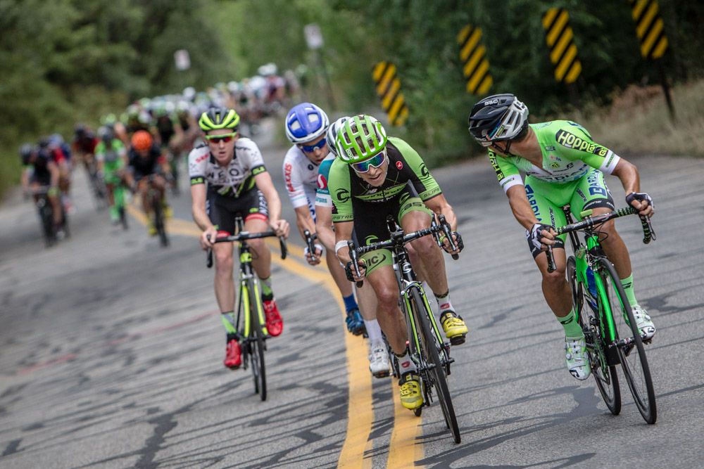 A late race break tries to go up the road