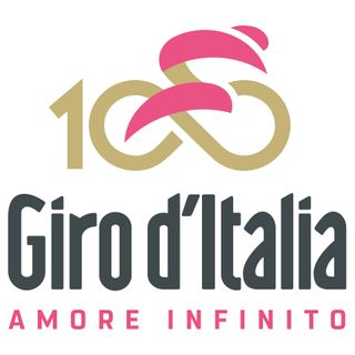 The 100th Giro d'Italia logo and slogan.