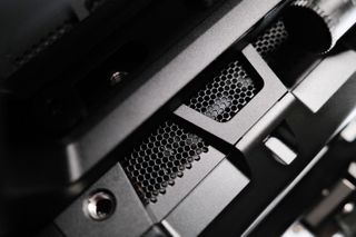 Close up of a grill on a Blackmagic Pyxis 6K camera