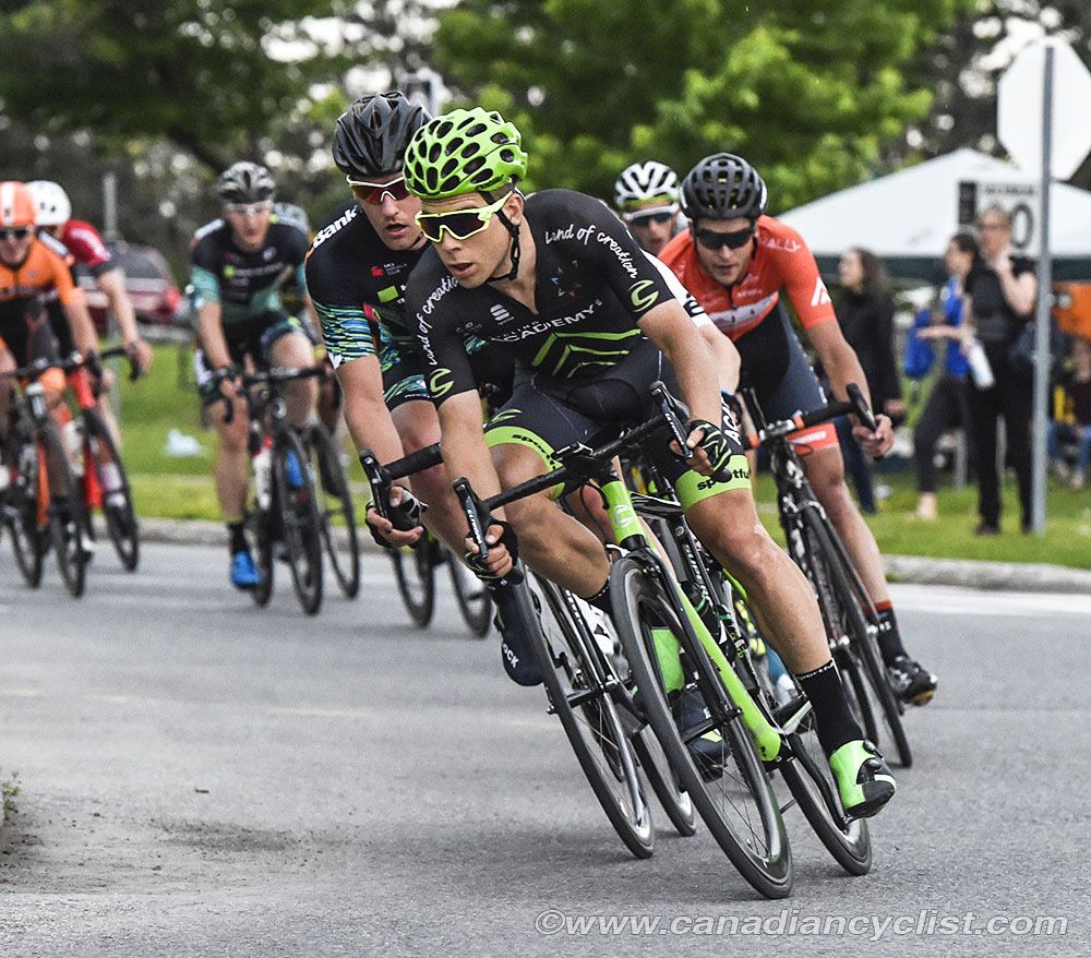 Guillaume Boivin (Cycling academy) spent a lot of time at the front of the race