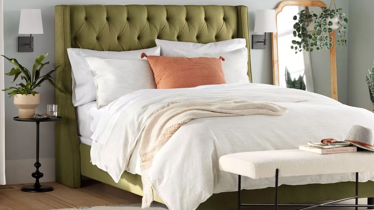 One of the beds available as Target made-to-order furniture