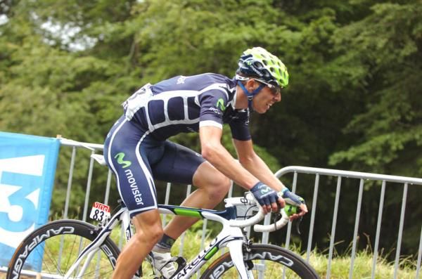 Rui Costa (Movistar) won after being part of the day's early break.