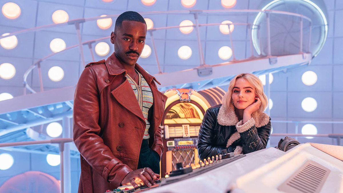 Doctor Who&#039;s Ruby Sunday (Millie Gibson) and The 15th Doctor (Ncuti Gatwa) in 2023 Christmas Special The Church On Ruby Road