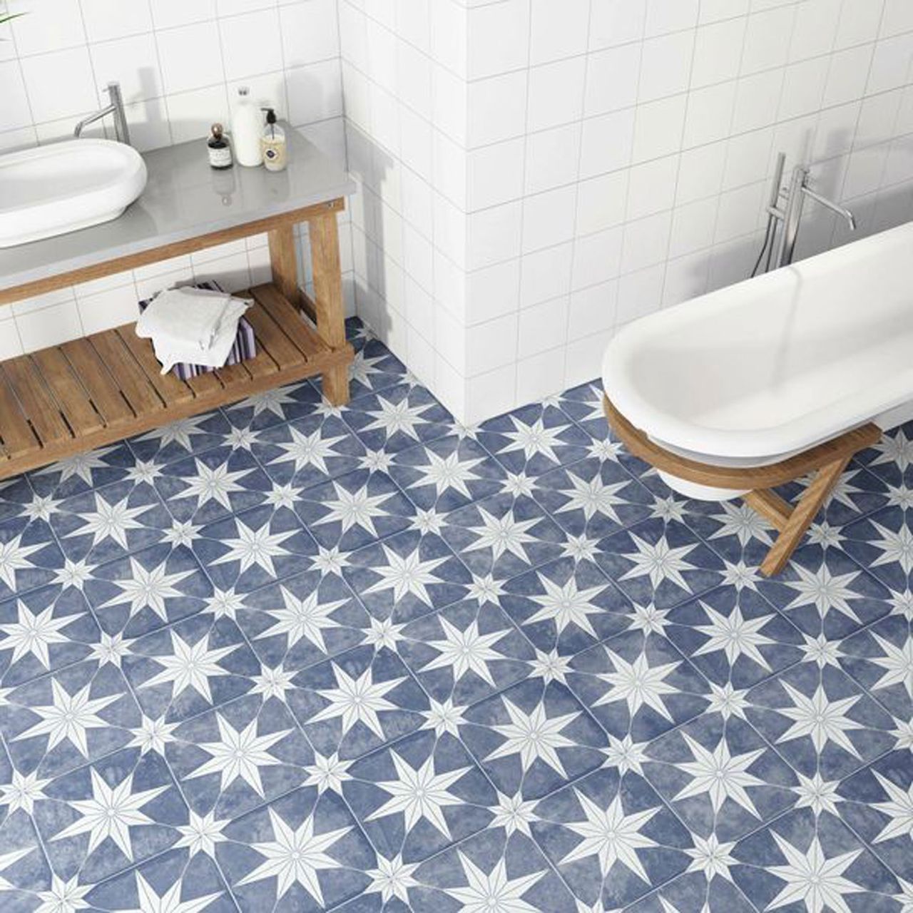 9 small bathroom flooring ideas to make a space feel bigger | Ideal Home
