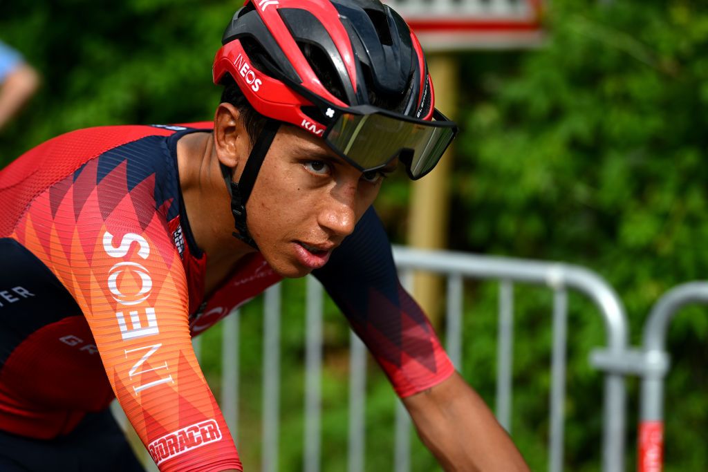 Egan Bernal in action at the Critérium du Dauphiné