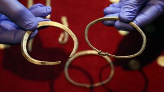 gold Viking armbands