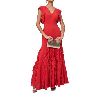 Phase Eight Donatella Ruffle Maxi Dress: how to wear ruffles, how to wear a ruffle dress 