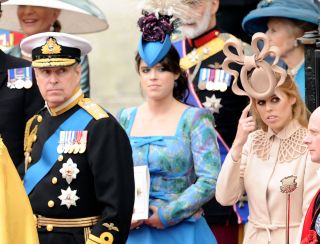 Princess Beatrice and Eugenie and Prince Andrew