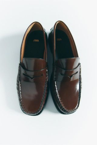 FLAT LEATHER LOAFERS