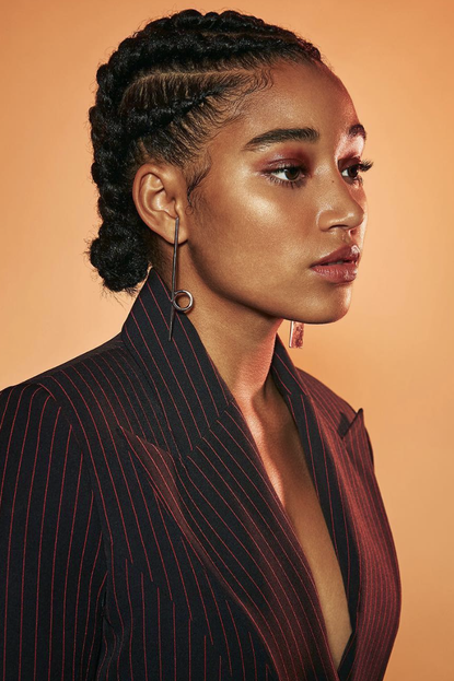 Amandla Stenberg's Cornrowed Bun