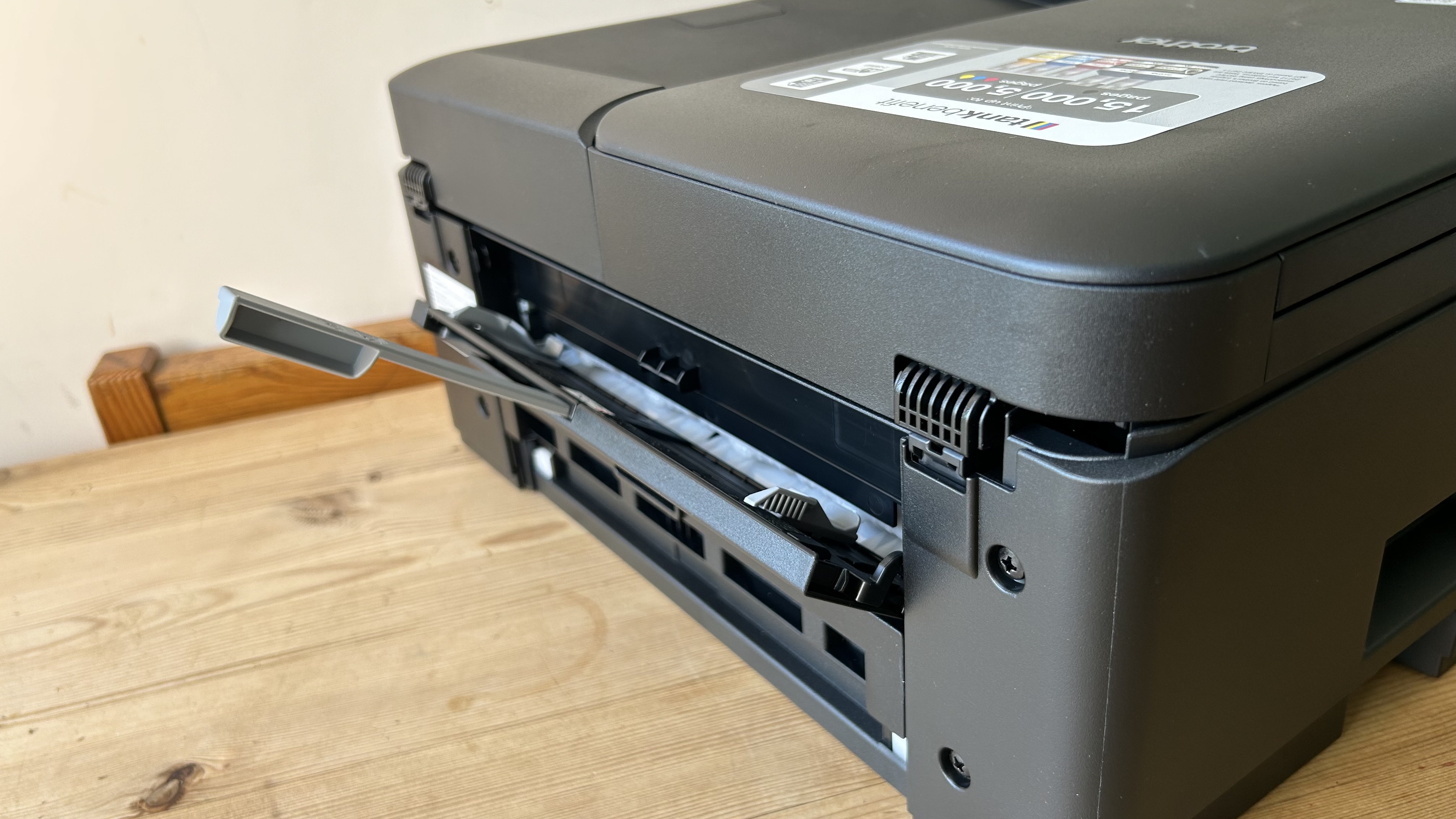 Brother DCP-T580DW ink tank printer during our review