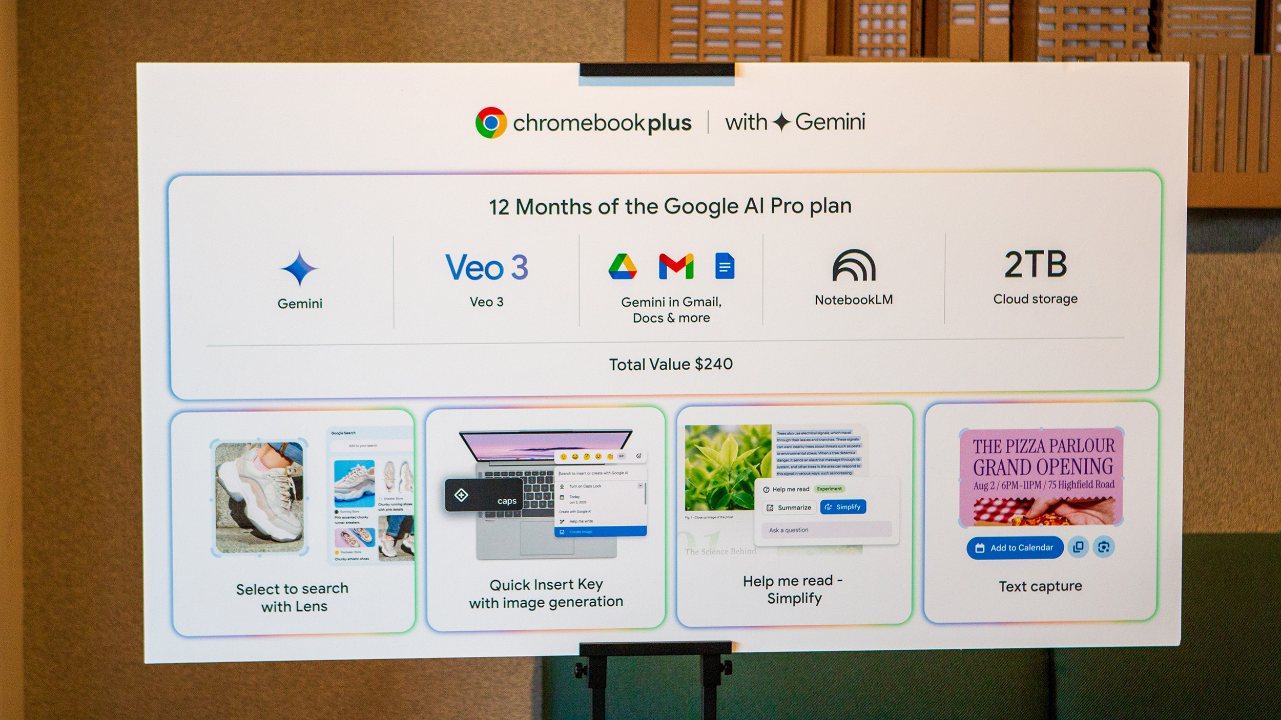 Google AI PRO ಯೋಜನೆಯೊಂದಿಗೆ ಜೆಮಿನಿ ವೈಶಿಷ್ಟ್ಯಗಳೊಂದಿಗೆ Chromebook plus