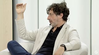 Sergey Brin speaking at Google I/O 2025
