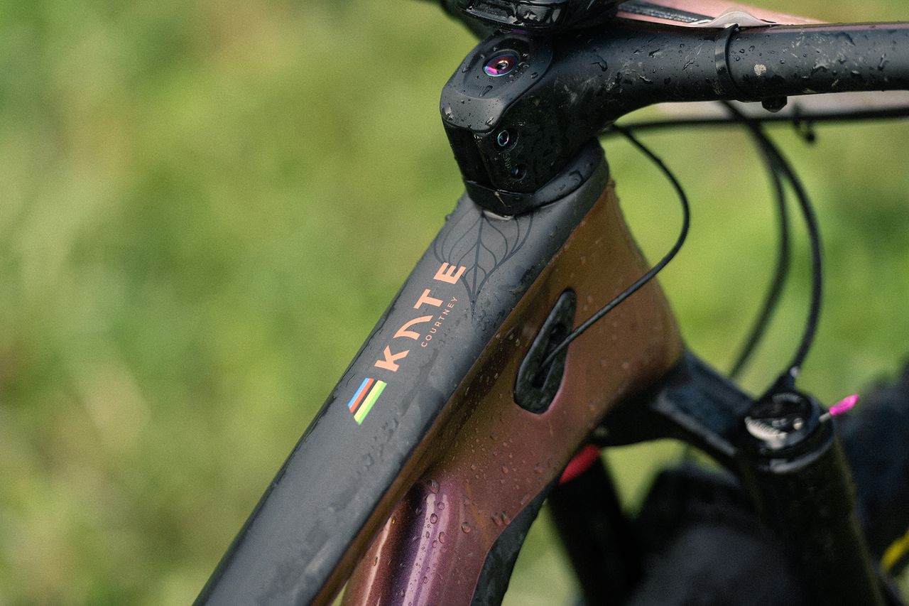 When you have earned rainbow stripes, there is no vanity in having them on your top tube too