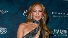 Jennifer Lopez looked stunning in a thigh-slit dress 
