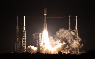 A United Launch Alliance Atlas V rocket carrying NASA's Laser Communication Relay Demonstration instrument launches on the 